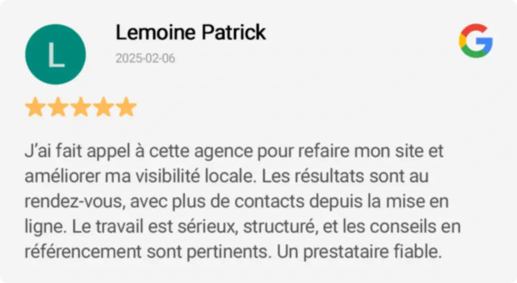 Avis clients Agence Web Yonne